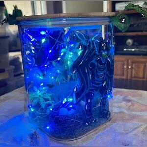 CUSTOM-REQUEST: DINO/DRAGON GRADUATE GIFT/ 14’ OF GREEN & BLUE LED LIGHTS